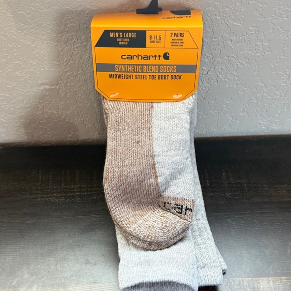 NWT Carhartt Men's Synthetic Blend Boot Socks - Picture 1 of 3